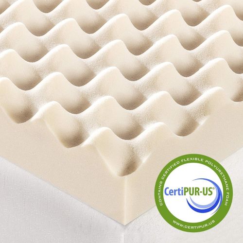  Best Price Mattress 3 Inch Egg Crate Memory Foam Topper, Mattress Pad with Antimicrobial Copper Infusion, CertiPUR-US Certified, Queen