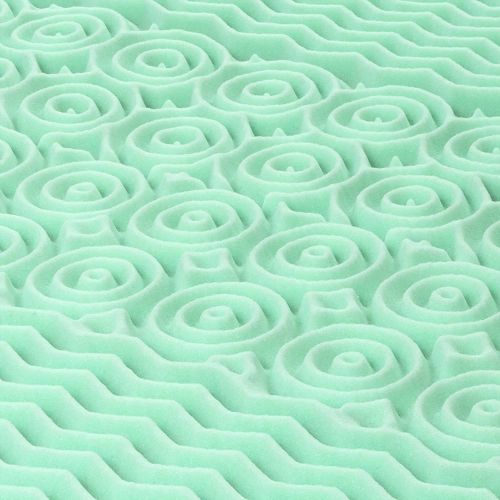  Best Price Mattress Twin Mattress Topper - 1.5 Inch 5-Zone Memory Foam Bed Topper Aloe Vera Infused Cooling Mattress Pad, Twin Size