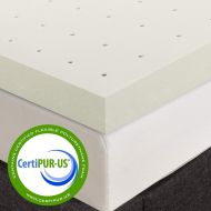 Best Price Mattress 3 Premium Ventilated Memory Foam Mattress Topper, King