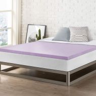 Best Price Mattress Short Queen Mattress Topper - 2 Inch Memory Foam Bed Topper with Lavender Cooling Mattress Pad, Short Queen Size