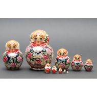 BestGiftIdeas Russian Sergiev Posad matryoshka babushka russian nesting doll with flowers 10 pc Free Shipping plus free gift!