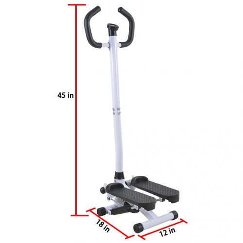  BestMassage Adjustable Twister Stepper with Handle Bar, Healthy and Fitness Mini Stepper