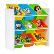 BestMassage Kids Toy Storage Organizer with Plastic Bins, Storage Box Shelf Drawer