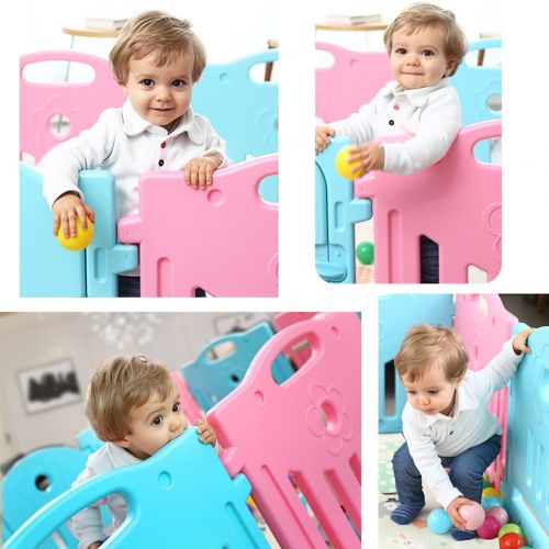  BestMassage Baby Playpen Kids 8 Panel Safety Play Center Yard Home Indoor Outdoor Pen