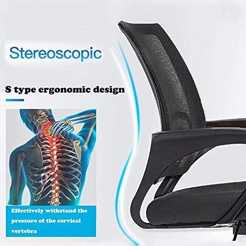  BestOffice Office Chair Ergonomic Desk Chair Mesh Computer Chair Lumbar Support Modern Executive Adjustable Stool Rolling Swivel Chair for Back Pain, Black