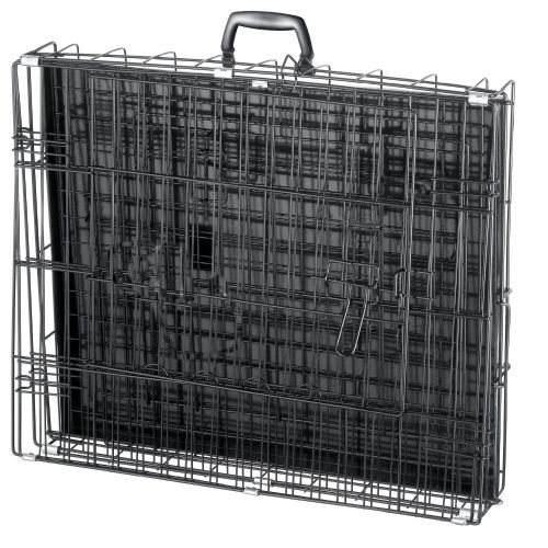  BestPet New 42 Large Divider Folding Pet Dog Cage Crate Kennel Plastic Pan