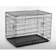 BestPet Black 48 Pet Folding Dog Cat Crate Cage Kennel w/ABS Tray LC