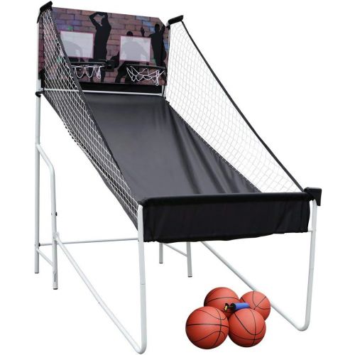  BestValue Go Indoor Basketball Arcade Game Sport Double Electronic Basketsball Shot for 2 Player with LED Scoring System