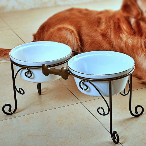  BestVida Sparks Pet Feeder, Dog Feeder, Cat Feeder, Dog Bowl, Pet Station, Pet Feeding Station