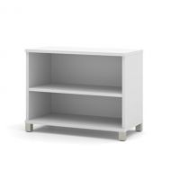 Bestar 2 Shelf Bookcase Dimensions: 36W X 19.5D X 28.25H Features Durable 1 Thick Top - White