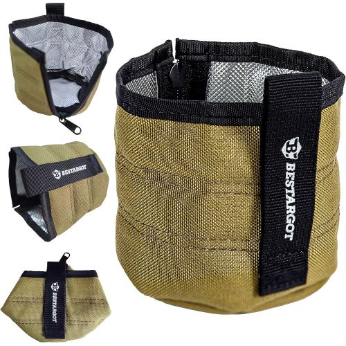  Bestargot Insulated Cup Carrier for Camping Pot, Titanium Mug Insulation Bag, Effective Insulation & Prevent Burns Travel Companion