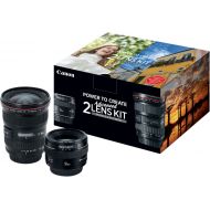 Bestbuy Canon - EF 17-40mm f/4L USM Wide-Angle Zoom and EF 50mm f/1.4 USM Lens Kit for Canon DSLR - black