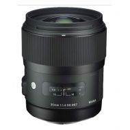 Bestbuy Sigma - 35mm f/1.4 DG HSM Art Standard Lens for Nikon - Black
