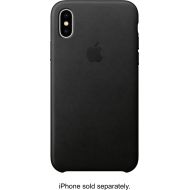 Bestbuy Apple - iPhone X Leather Case - Black