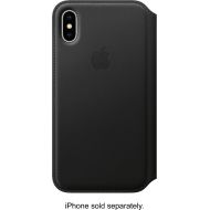 Bestbuy Apple - iPhone X Leather Folio - Black