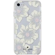 Bestbuy kate spade new york - Protective Hardshell Case for Apple iPhone 8 - Cream with StonesHollyhock Floral Clear