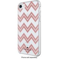 Bestbuy kate spade new york - Hardshell Case for Apple iPhone 8 - Chevron Rose Gold GlitterClear