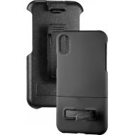 Bestbuy Platinum - Protective Case with Holster for Apple iPhone X and XS - Black