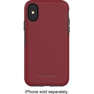 Bestbuy OtterBox - Symmetry Series Case for Apple iPhone X and XS - Gray/burgundy