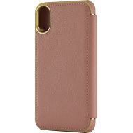 Bestbuy Platinum - Folio Wallet Case for Apple iPhone X and XS - Deep Pink