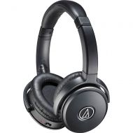 Bestbuy Audio-Technica - QuietPoint Noise Cancelling Wired Over-the-Ear Headphones - Black