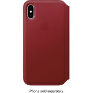 /Bestbuy Apple - iPhone X Leather Folio - (PRODUCT)RED