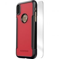 Bestbuy SaharaCase - Classic Case with Glass Screen Protector for Apple iPhone X and XS - Viper Red
