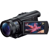 Bestbuy Sony - Prosumer AX100 4K HD Flash Memory Premium Camcorder - Black