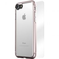 Bestbuy SaharaCase - Clear Case with Glass Screen Protector for Apple iPhone 7 and Apple iPhone 8 - Rose Gold