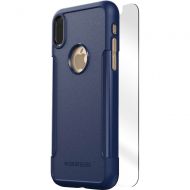 Bestbuy SaharaCase - Classic Case with Glass Screen Protector for Apple iPhone X and XS - Navy