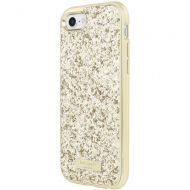Bestbuy kate spade new york - Case for Apple iPhone 7 - Gold/gold logo plate