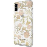 Bestbuy kate spade new york - Protective Case for Apple iPhone X and XS - Blossom Pink/Gold With Gems
