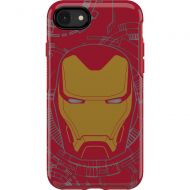 Bestbuy OtterBox - Marvel Avengers Symmetry Series Case for Apple iPhone 7 and 8 - Flame Red  Iron Man Graphic