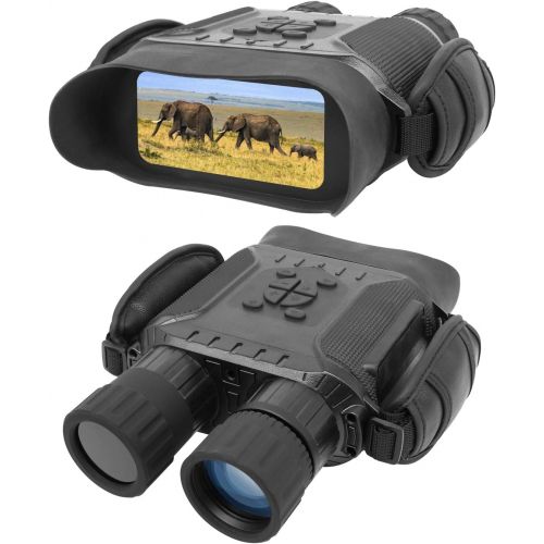  [아마존베스트]Bestguarder NV-900 4.5X40mm Digital Night Vision Binocular with Time Lapse Function Takes HD Image & 720p Video with 4” LCD Widescreen from 400m/1300ft in The Dark W/ 32G Memory Ca