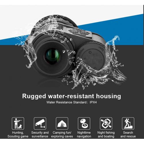  Bestguarder Night Vision Monocular, HD Digital Infrared Camera Scope 6x50mm with 1.5 inch TFT LCD High Power Hunting Gear Takes 5mp Photo 720 Video up to 350m1150ft Detection Distance