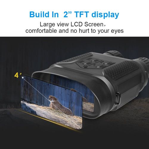  Bestguarder Digital Night Vision Binoculars for Hunting 7x31 with 2 inch TFT LCD HD Infrared IR Camera & Camcorder 1300ft400M Viewing Range Takes 5mp Photo & 640p Video