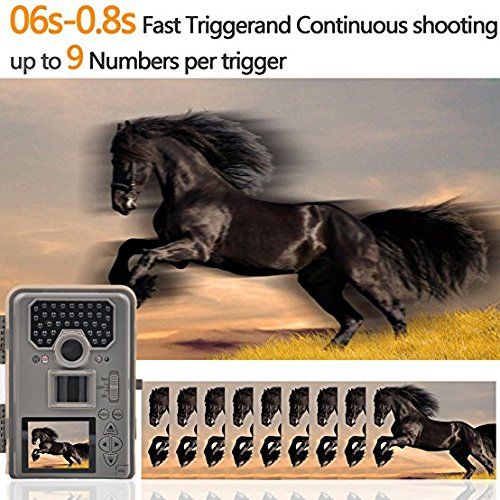  Bestguarder BG-880V Trail Camera HD 12 MP 1080P 2.0LCD Wildlife Hunting Game Camera with HD 12 MP 1080P 36pcs 940nm IR LEDS Night Vision up to 75ft25m Detection Range IP66 Waterpr