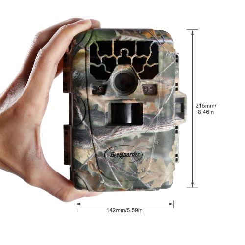  Trail Camera, Bestguarder Game Life Sercurty Wildlife Digital Camera with HD 12 MP 1080P 36PCS IR LEDs Waterproof IP66 detection Range 75ft 2.0 LCD Screen