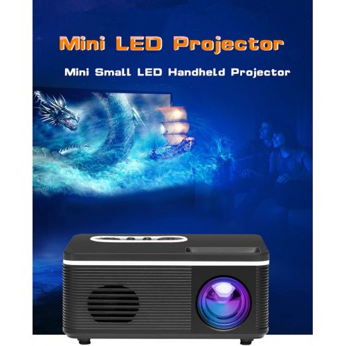  Bestlife S361 Short Throw Projector Physical Resolution 320x240 AV/USB/TF/HDMI/5V-2A Portable LCD LED Beam Projector for 4:3 Screen 400-600 Lumens Mini HD Projector for Indoor/Outd