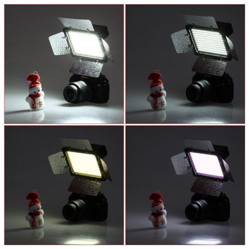  Bestlight W160 LED Photo Studio Barndoor Light Continuous Lighting Panel Kit with Large Deluxe Bag to Carry All Lights& Accessories for Canon, Nikon, Sony and Other Digital SLR Cam