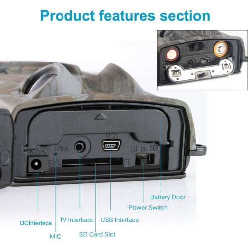  Bestok Trail Game Camera 1080P 12MP Hunting Wildlife Deer Cam Motion Activated Night Vision Full HD 2.4 LCD Display Waterproof IP65 for Wildlife Monitoring Outdoor Activities and H