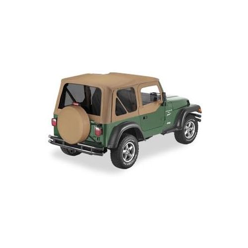  Bestop 7912437 Spice Sailcloth Replace-A-Top For 1997-2002 Wrangler TJ W/Lower Steel Factory Half Doors