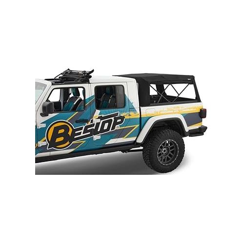  Bestop 7732617 Supertop for Truck 2 - '20-Current Gladiator; for 5 ft. Bed (Black Twill)