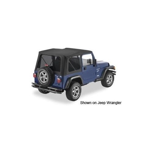  Bestop 7914035 Black Diamond Sailcloth Replace-A-Top for 2004-2006 Wrangler TJ Unlimited