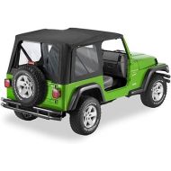 Bestop® 51178-35 Black Diamond Replace-a-Top Soft Top Clear Windows-No door skins included-No frame hardware included- 2003-2006 Jeep Wrangler (except Unlimited)
