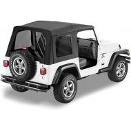 Bestop 51180-15 Black Denim Replace-a-Top Soft Top Tinted Windows-No door skins included-No frame hardware included- 1997-2002 Jeep Wrangler