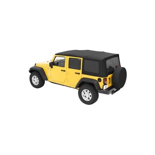  Bestop 7913735 Black Diamond Sailcloth Replace-A-Top For 2007-2009 Wrangler JK Unlimited