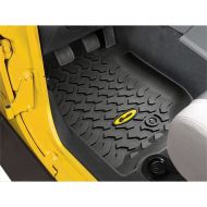 Bestop 51500-01 Front Pair of Floor Mats for 2007-2013 Wrangler 2-Door & 4-Door