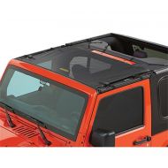 Bestop 52400-11 Mesh Fabric Targa-Style Sun Bikini Top for 2007-2018 2-Door and 4-Door Wrangler including TJD