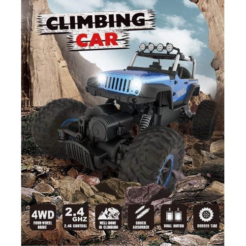  Bestoying RC Car Off Road 2.4Ghz 2WD High Speed 18Mph Remote Controlled Car (Blue)